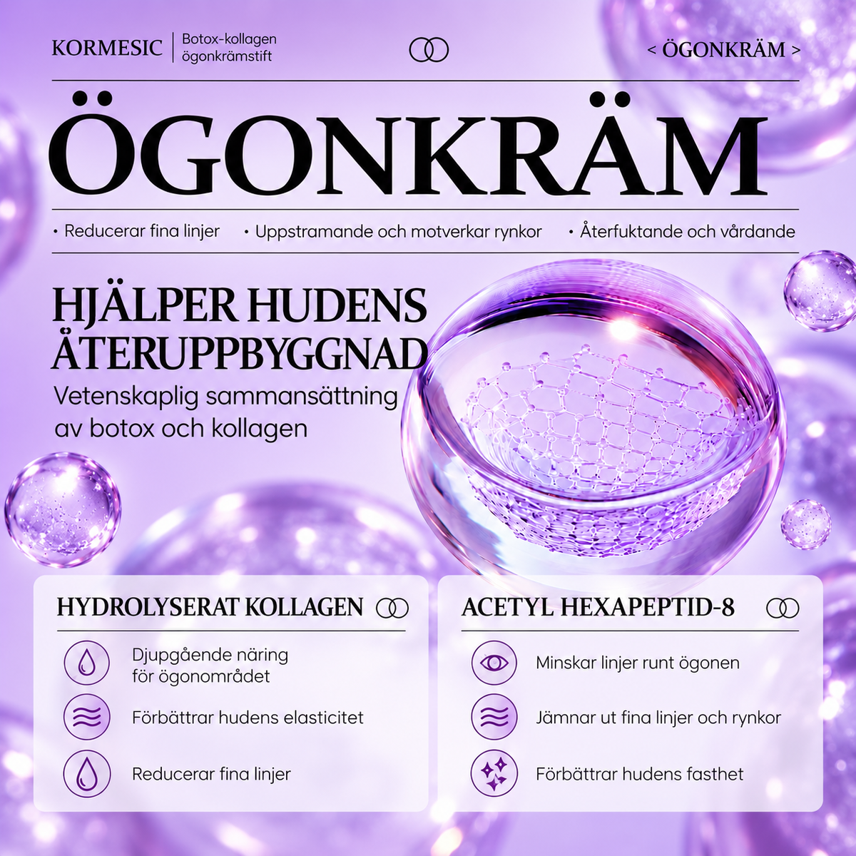 Utjämnande Kollagen Ögonkräm