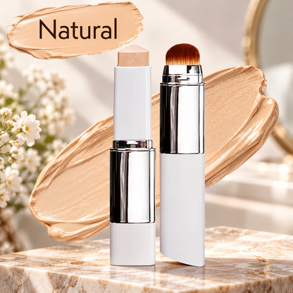 Koreansk Återfuktande 2-i-1 Color-changing Foundation Stick med borste